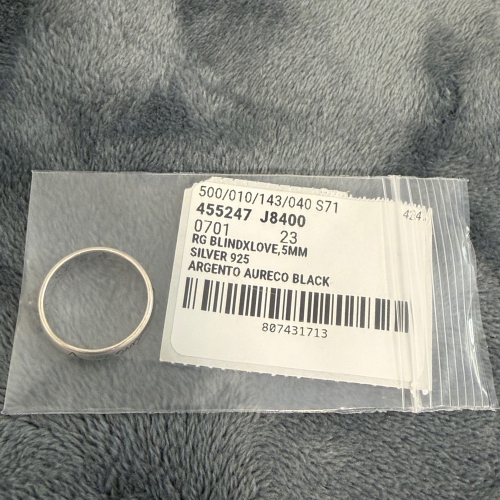 Brand New Gucci Blind for Love Sterling Silver 925 Ring Size 23 (US 10.25) - Picture 12 of 12